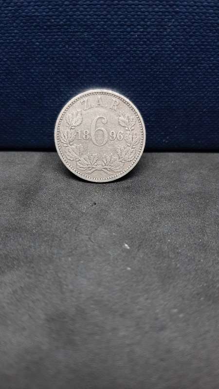 1896 ZAR Sixpence
